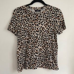 Bershka cheetah print T-shirt